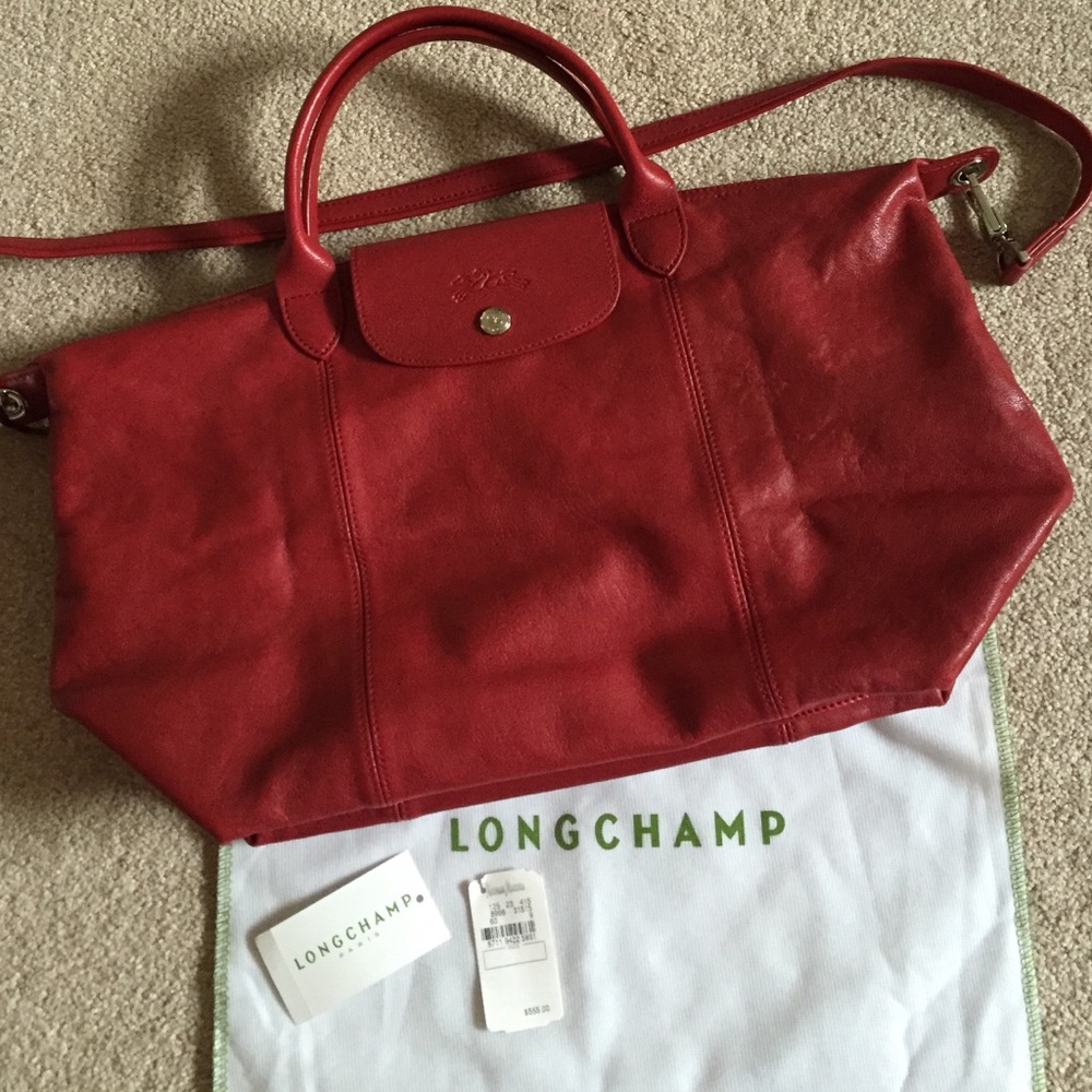 LongChamp Le Pliage Cuir